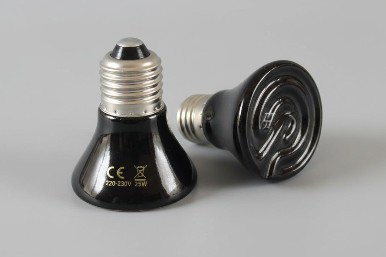 Two black light bulbs 