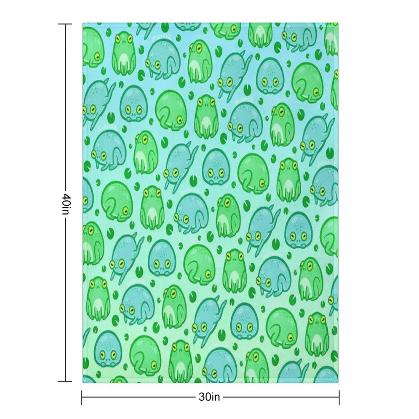 Friendly Frogs Throw Blanket