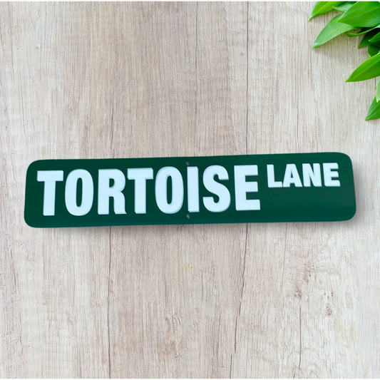 Tortoise Lane Aluminum Sign |