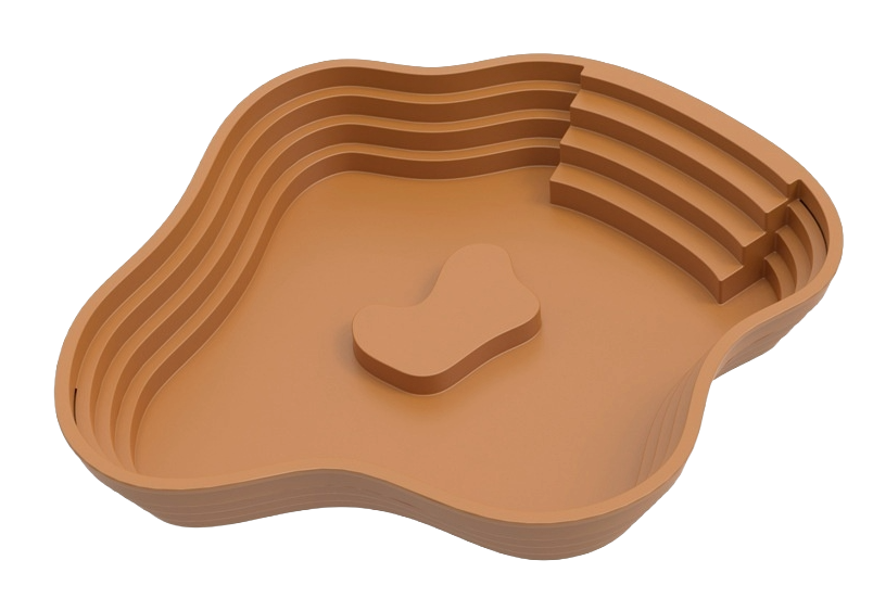 Contour 2-in-1 Reptile Soaking Basin & Basking Deck