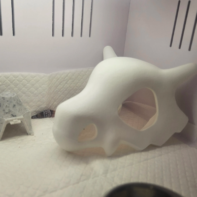 Cubone-Inspired Prehistoric Skull Hide & Terrarium Cave