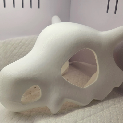 Cubone-Inspired Prehistoric Skull Hide & Terrarium Cave