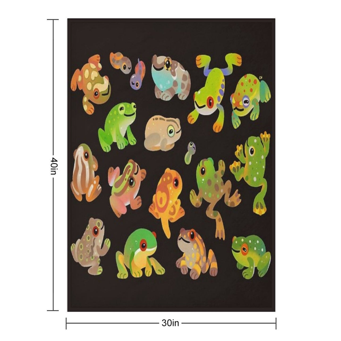 Tree Frog - Dark Throw Blanket