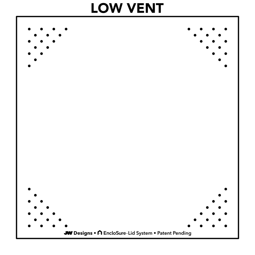 EncloSure™ Replacement Lid for Zoo Med Naturalistic™ Terrarium 12″ × 12″
