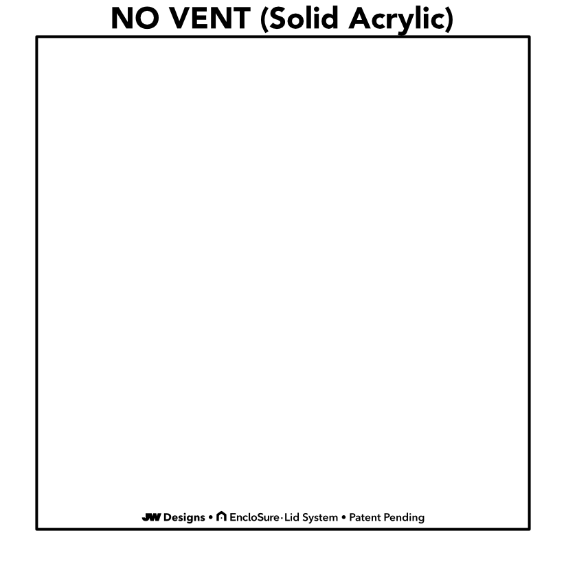 EncloSure™ Replacement Lid for Zoo Med Naturalistic™ Terrarium 12″ × 12″