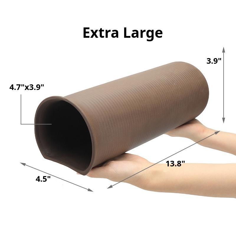 Ribbed Terracotta Tunnel Hides