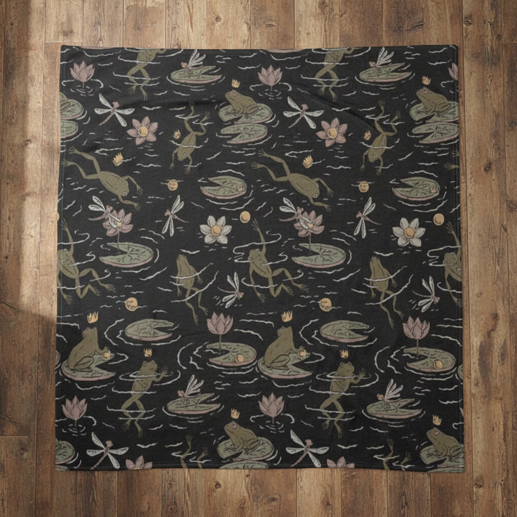 The Frog Prince Throw Blanket