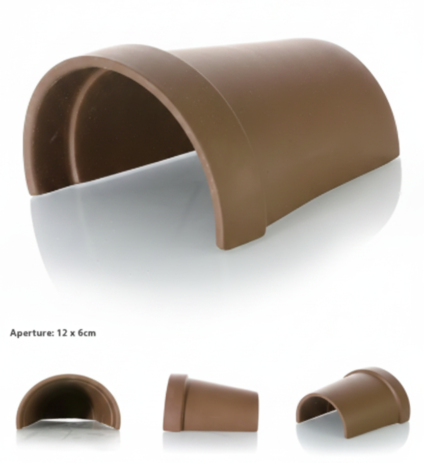 Natural Terracotta Half-Pot Caves