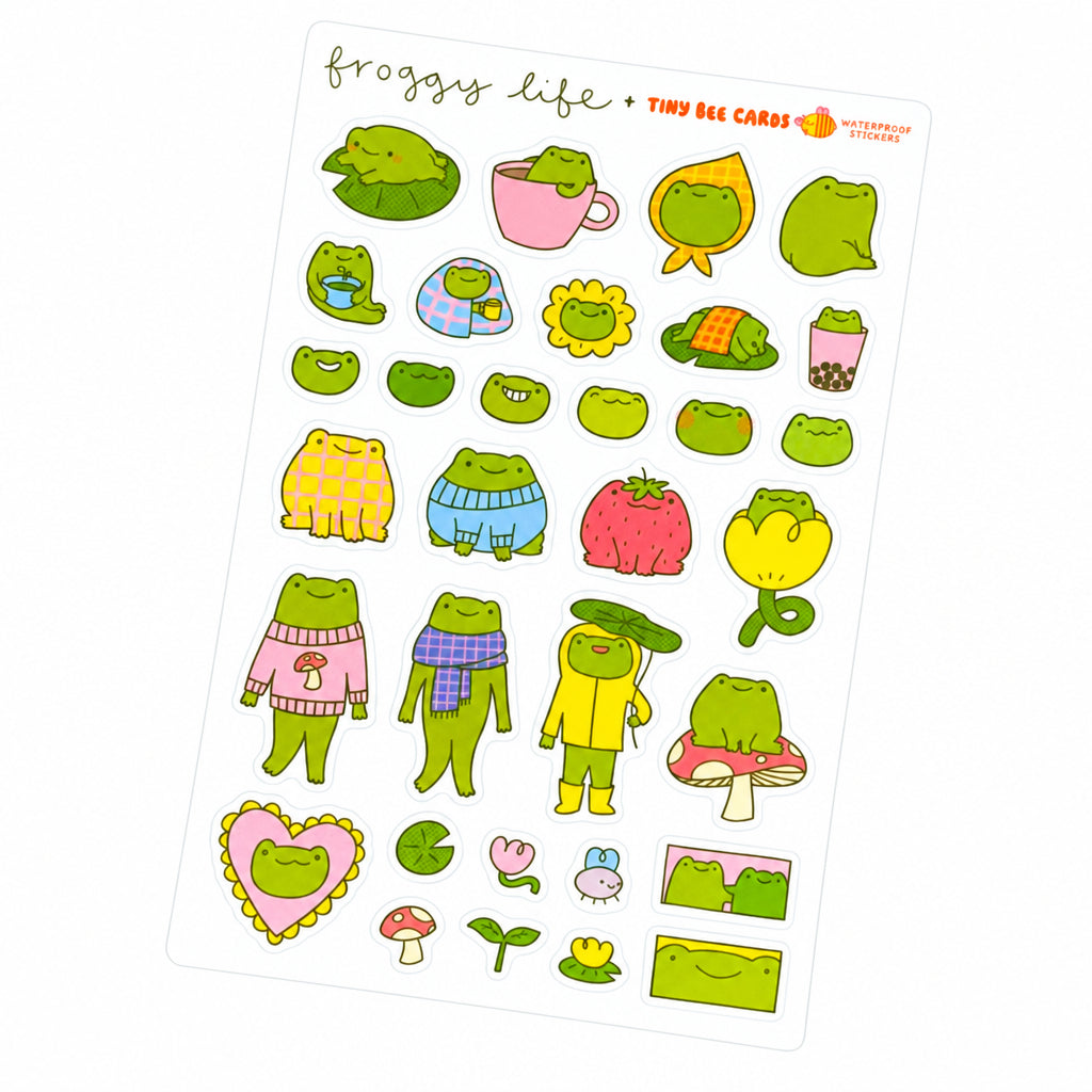 Frog Life Sticker Sheet