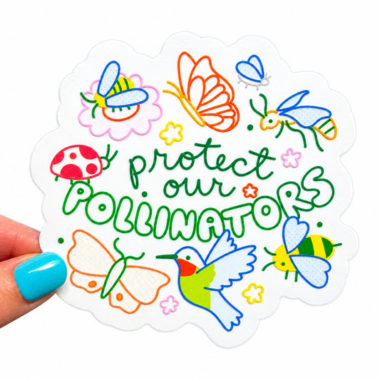Protect our Pollinators Bug Lover Suncatcher Decal