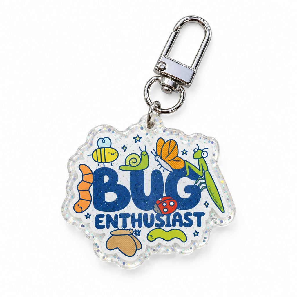 Bug Enthusiast Glitter Acrylic Keychain