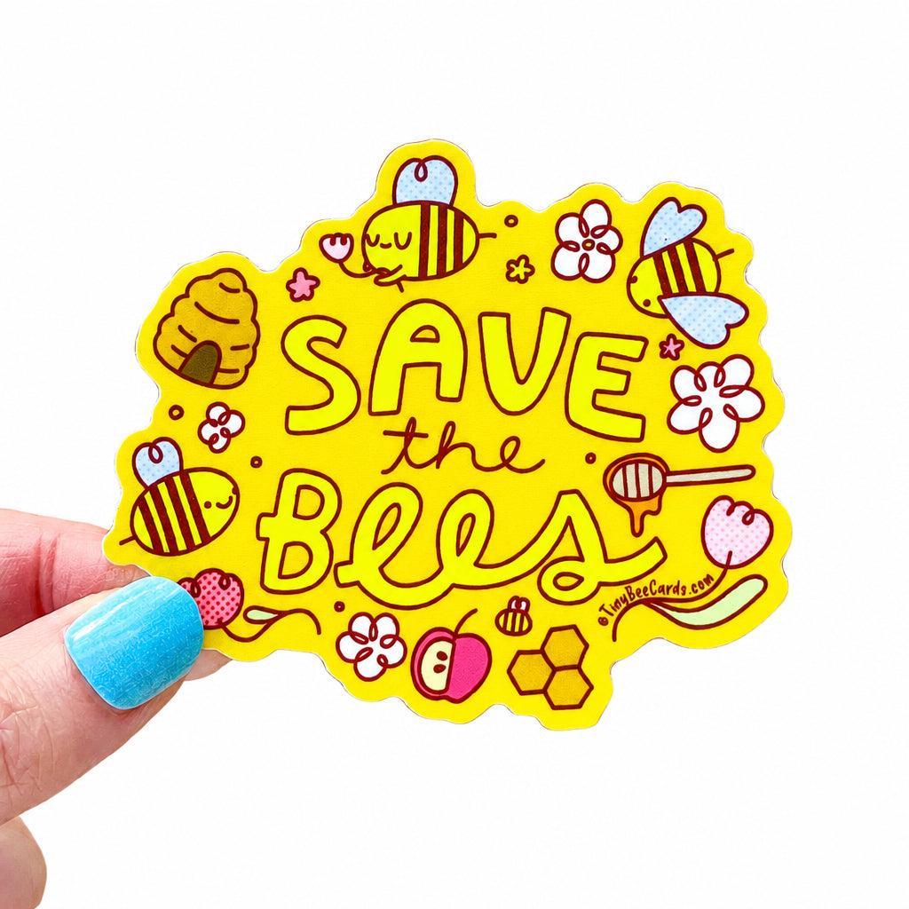 Save The Bees Vinyl Sticker