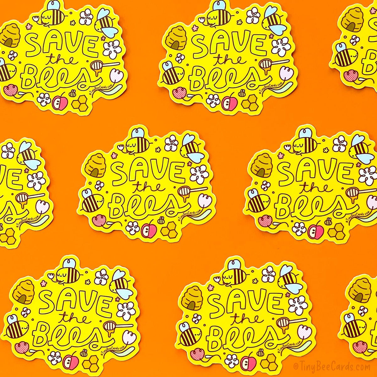 Save The Bees Vinyl Sticker