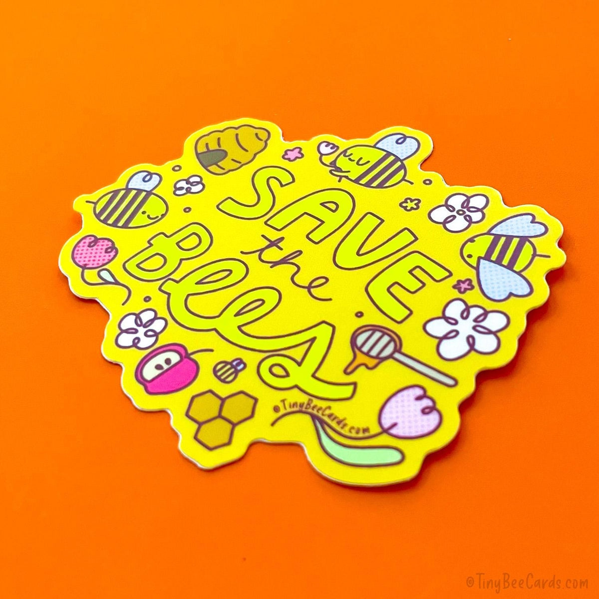 Save The Bees Vinyl Sticker