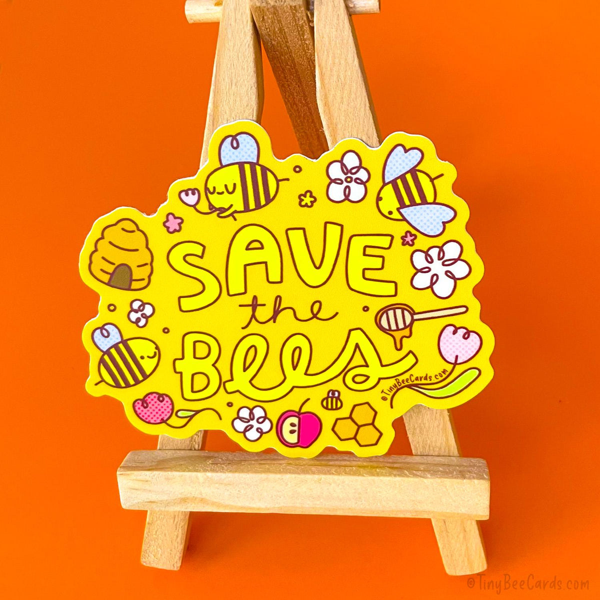 Save The Bees Vinyl Sticker