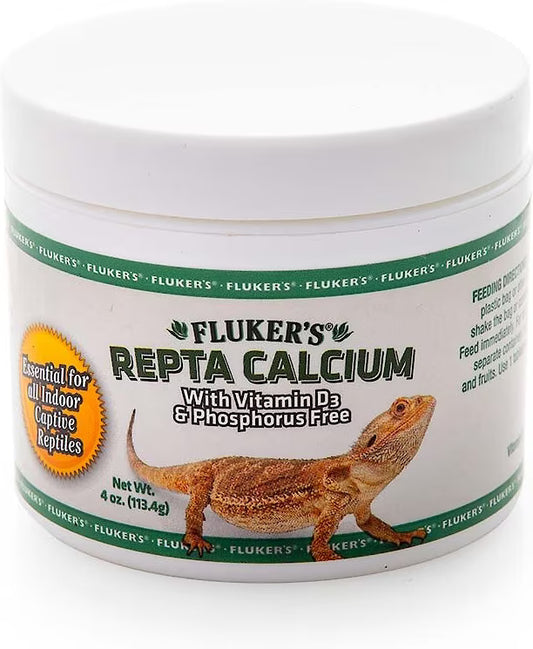 Fluker's Repta Calcium with Vitamin D3 (Phosphorus Free) – 10-Pack
