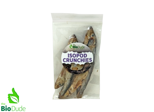 3 Pack Isopod Crunchies Dried Baltic Herring – 5 Count Protein Treat - DS