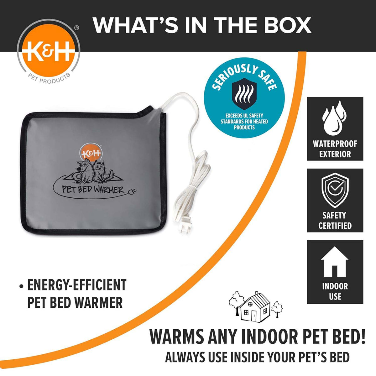 K&H Pet Bed Warmer – Indoor Heated Pad