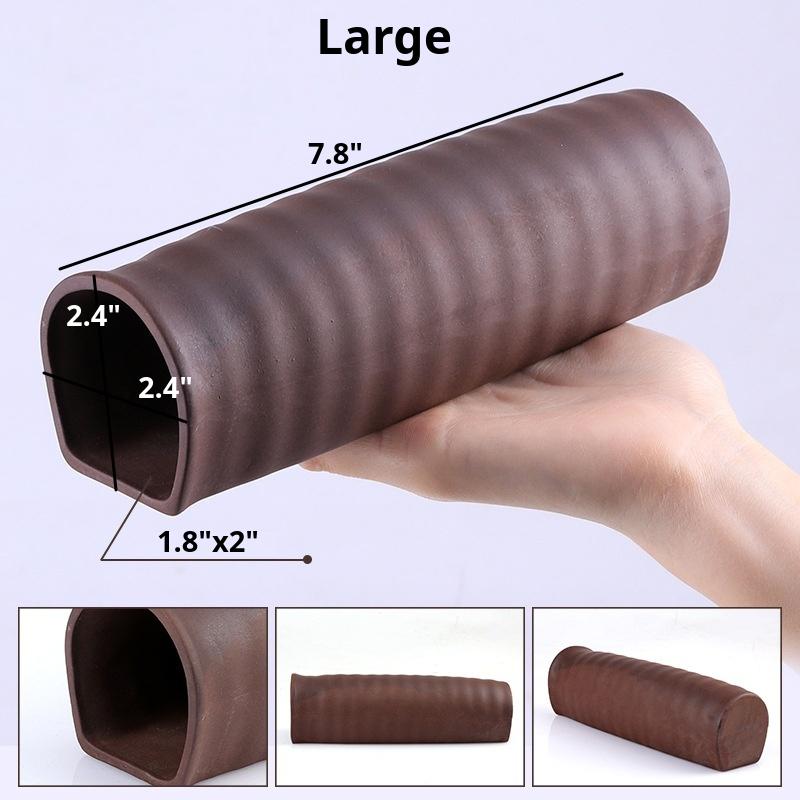 Ribbed Terracotta Tunnel Hides
