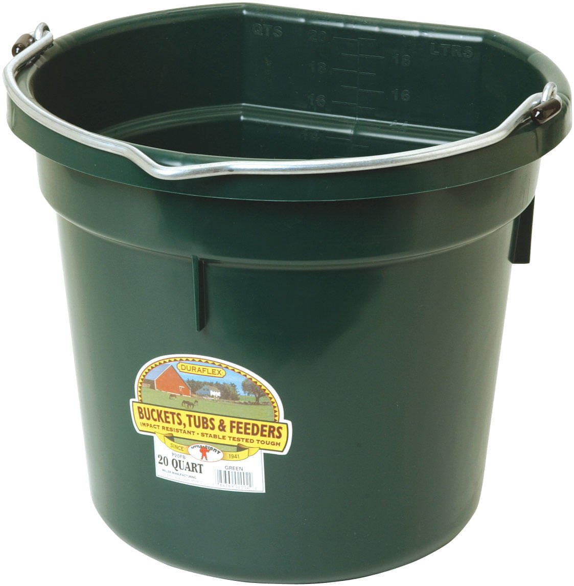 Little Giant Flat-Back Heavy-Duty Plastic Utility Buckets