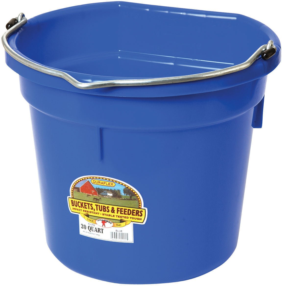 Little Giant Flat-Back Heavy-Duty Plastic Utility Buckets