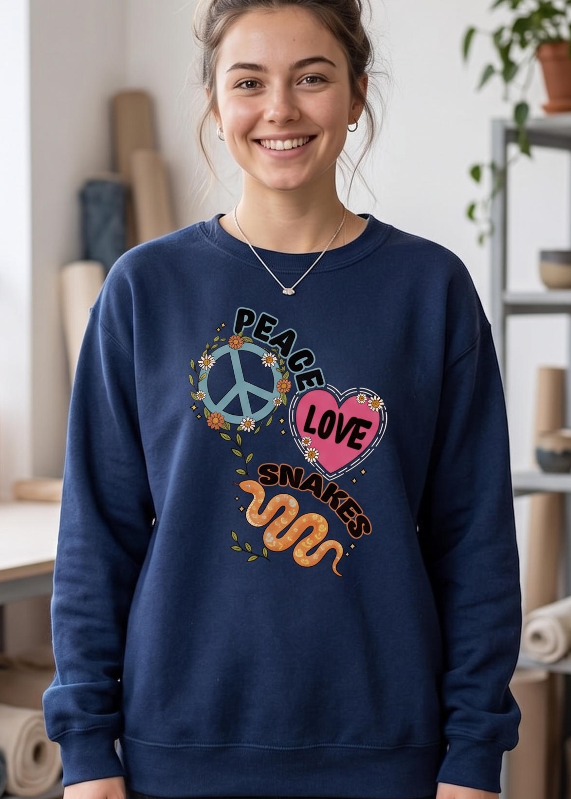 Peace Love Snakes Boho Apparel
