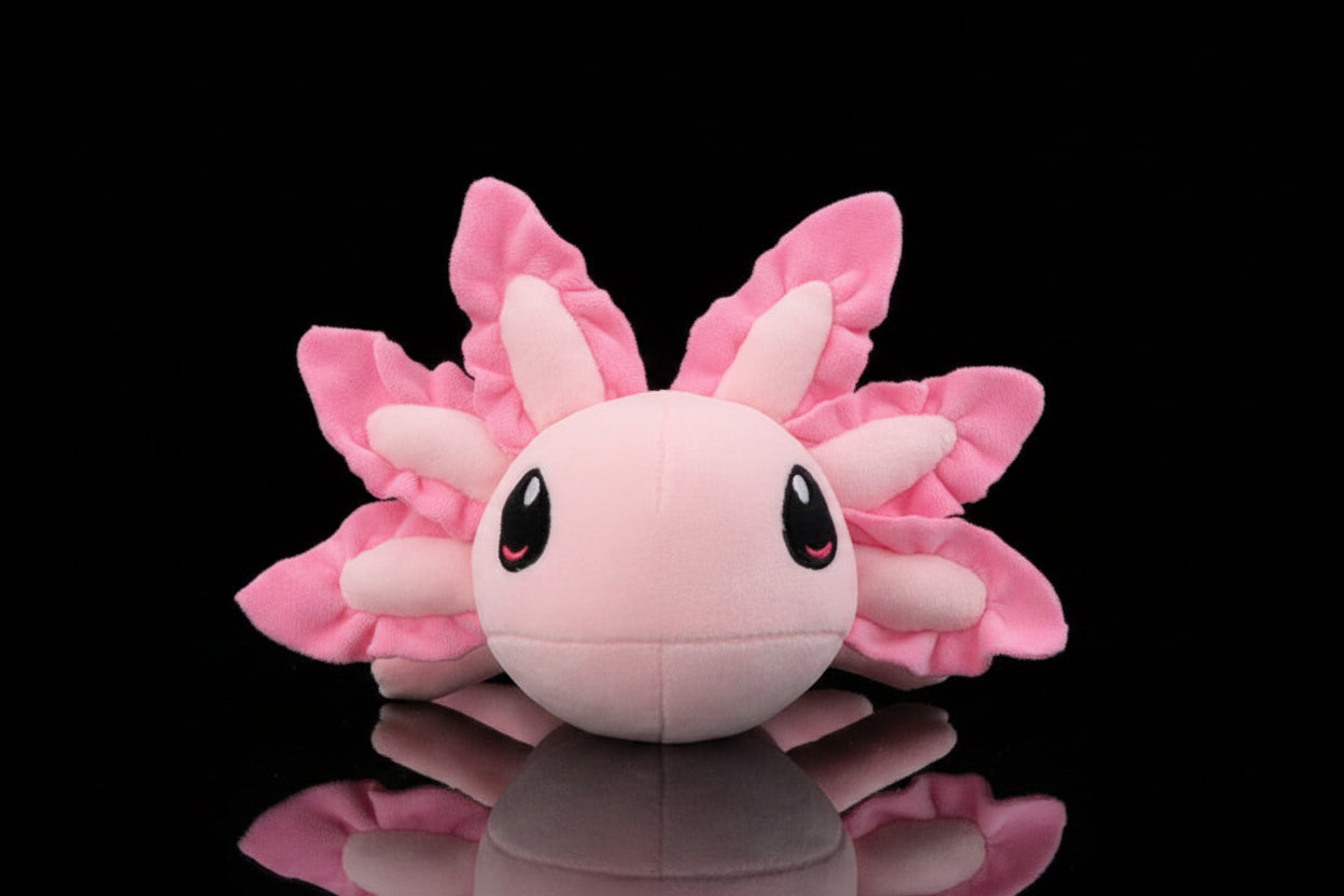pink axolotl plush