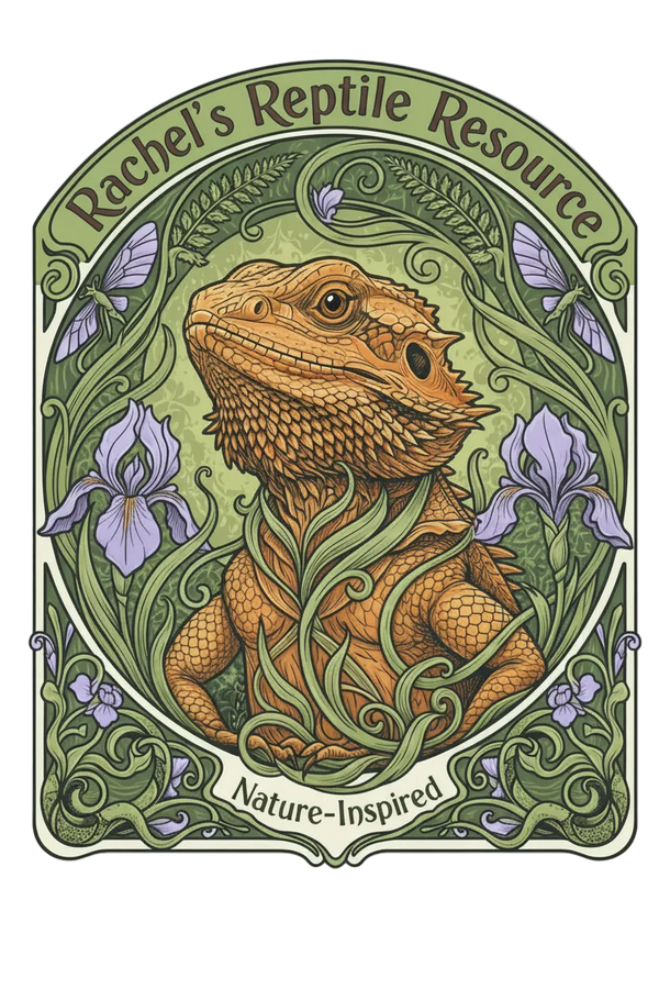 Rachel's Reptile Resource Art Nouveau Logo
