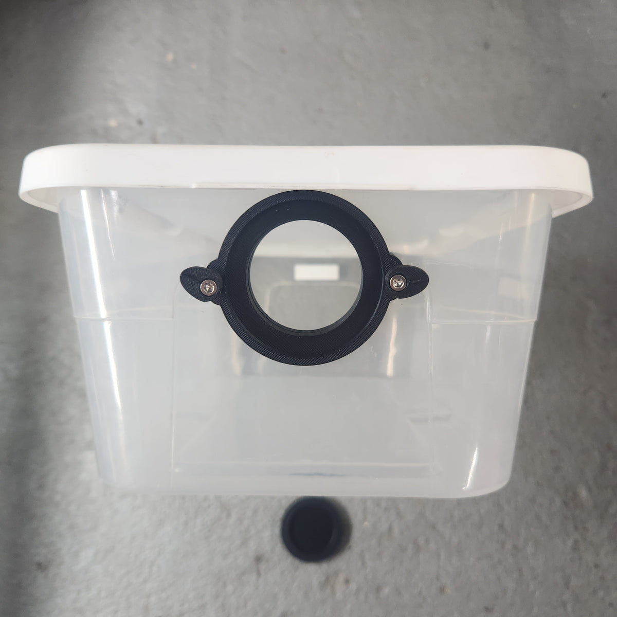 3D-Printed PETG Ventilated Feeding Hatch for Reptile & Invertebrate Bins