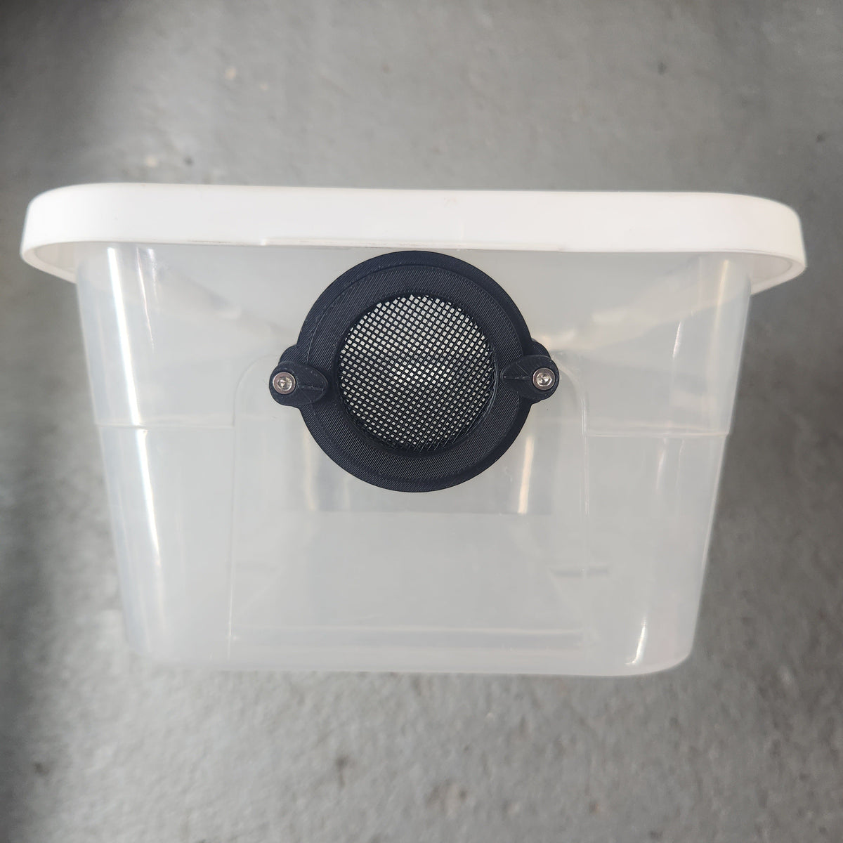 3D-Printed PETG Ventilated Feeding Hatch for Reptile & Invertebrate Bins