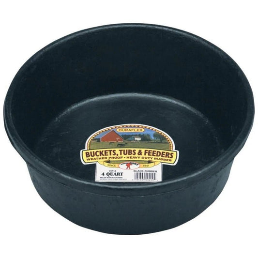 DuraFlex Corded Rubber Heavy-Duty Feeding Pan & Soaking Dish