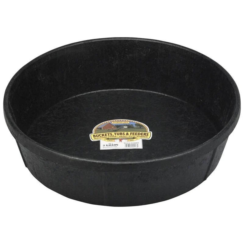 DuraFlex Corded Rubber Heavy-Duty Feeding Pan & Soaking Dish