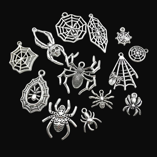 Spider & Web Alloy Charms