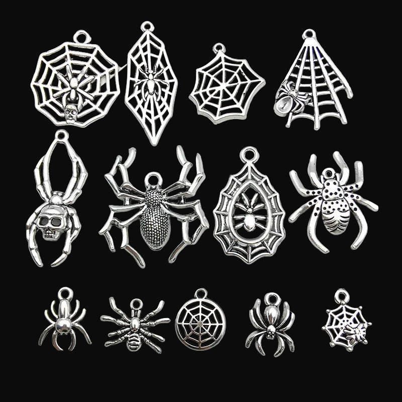 Spider & Web Alloy Charms