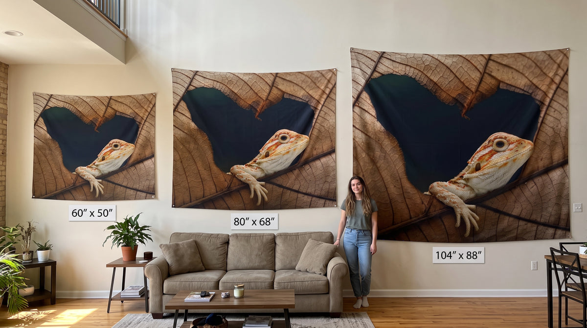 Bearded Dragon "Heart of the Wild" Wall Tapestry