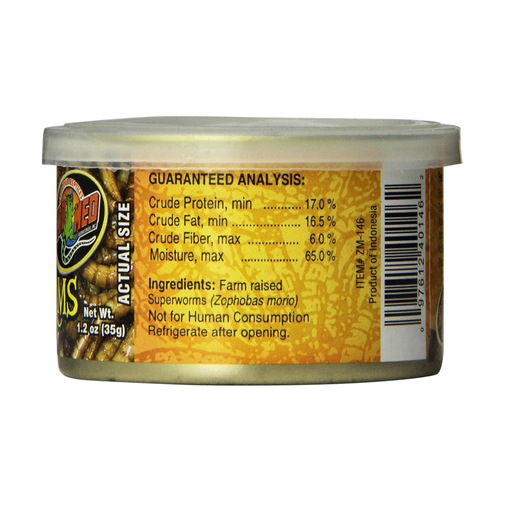 Zoo Med Can O' Superworms (1.2 oz)