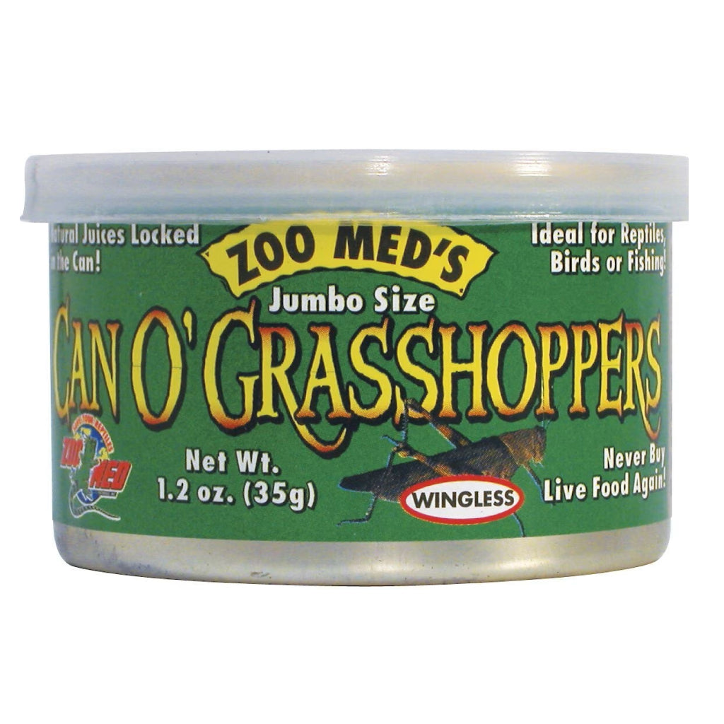 Zoo Med Jumbo Can O' Grasshoppers (1.2 oz)