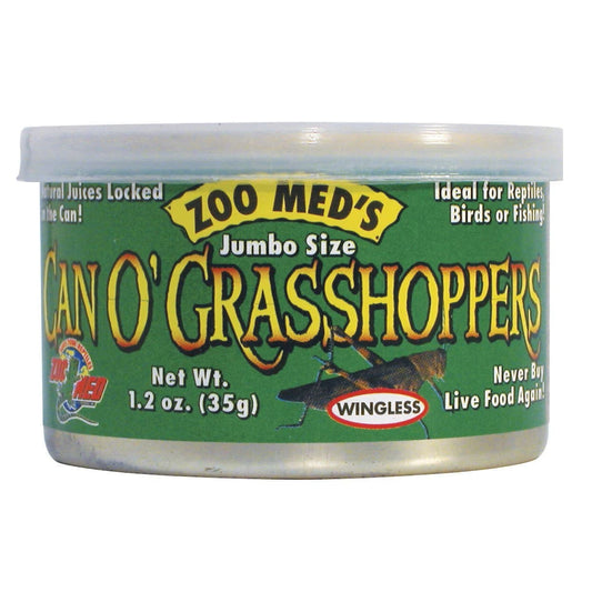 Zoo Med Jumbo Can O' Grasshoppers (1.2 oz)