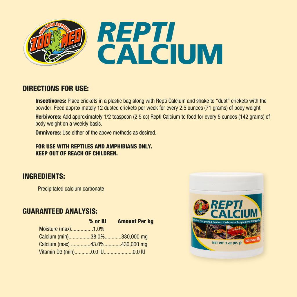 Zoo Med Repti Calcium without Vitamin D3