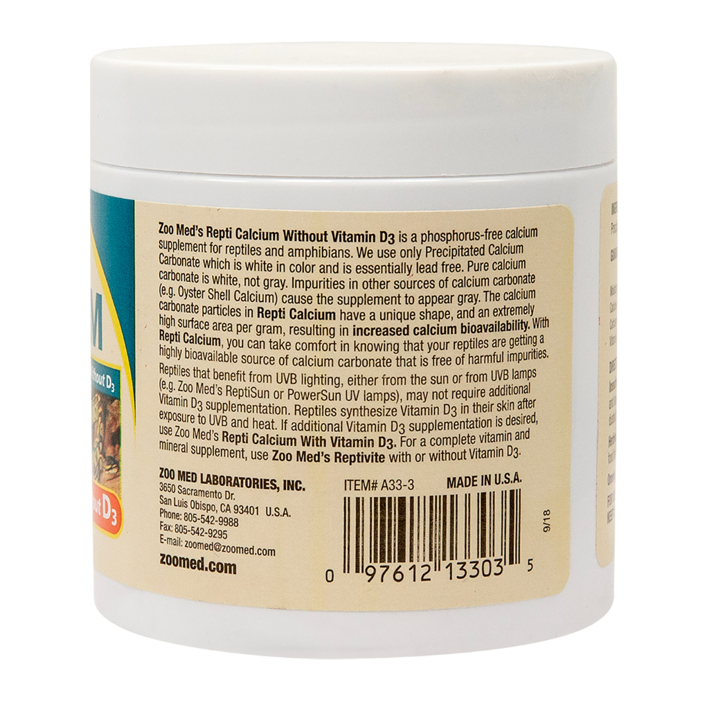 Zoo Med Repti Calcium without Vitamin D3